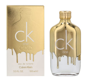 CK One Gold Unisex Eau de Toilette – Vibrant Woody Scent with Bergamot and Fig