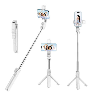 5-in-1 Wireless Selfie Stick Tripod with Remote for iPhone 15/14/13 Pro