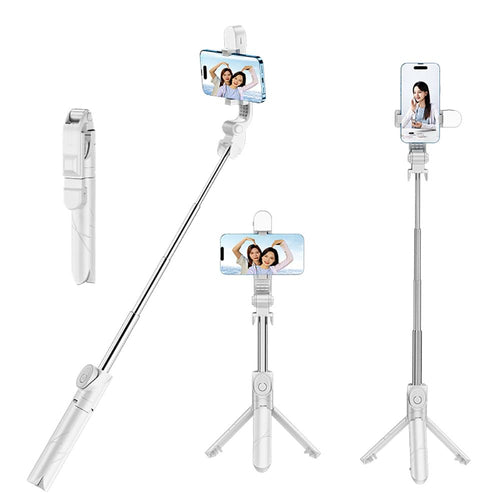 5-in-1 Wireless Selfie Stick Tripod with Remote for iPhone 15/14/13 Pro