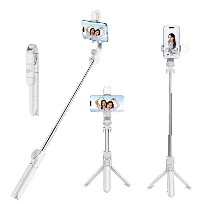 5-in-1 Wireless Selfie Stick Tripod with Remote for iPhone 15/14/13 Pro