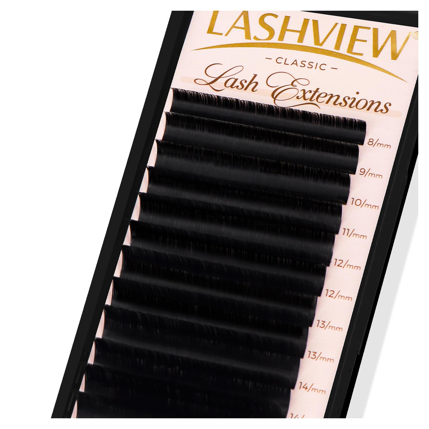 LASH VIEW Elite Professional 0.03 D Curl Mixed Eyelash Extension Trays volume  soft  quick  professional  long-lasting  eyelash  extensions  d-curl