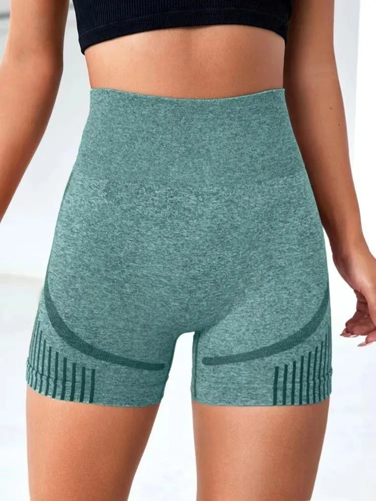 High-Rise Seamless Yoga Shorts