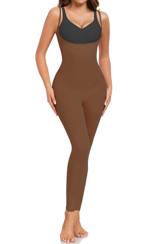VVX Total Shaper - High Waist Butt Lifter & Thigh Slimmer - Brown XS/S