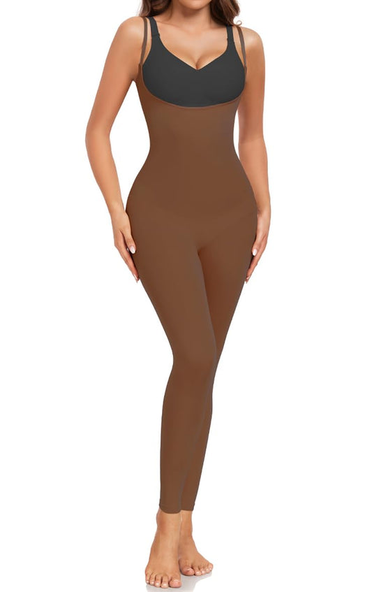 VVX Total Shaper - High Waist Butt Lifter & Thigh Slimmer - Brown XS/S