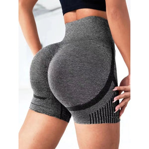 High-Rise Seamless Yoga Shorts