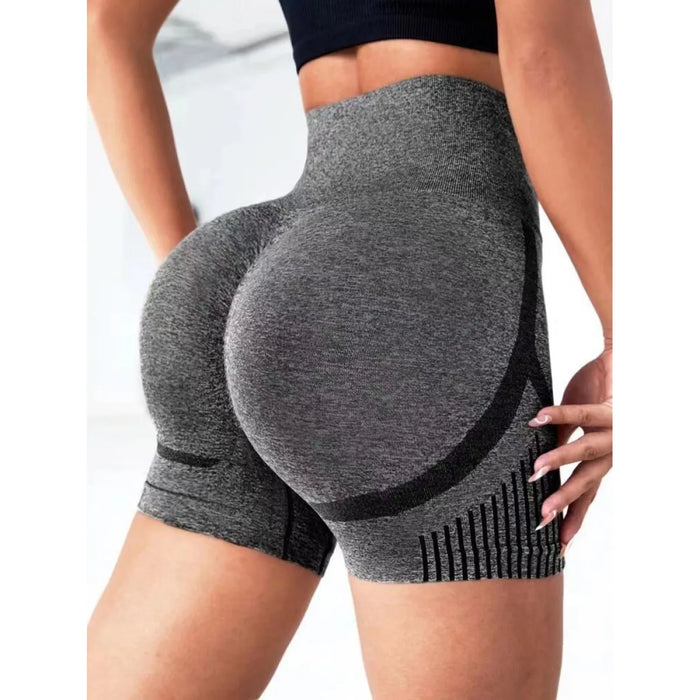 High-Rise Seamless Yoga Shorts