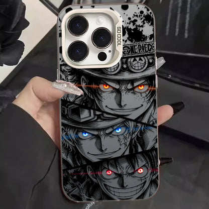One Piece Phone Case – Luffy Law Ace Sabo Kid Anime iPhone Case | Hard PC Drop Protection Cover for iPhone 7 8 X XR 11 12 13 14 15 16 17 Pro Max Plus Air SE