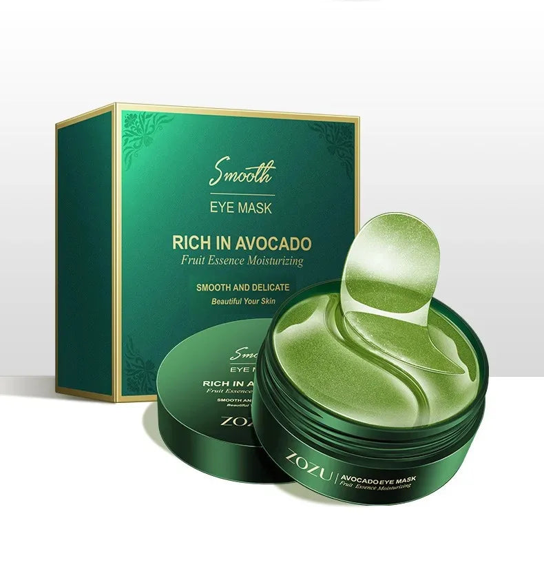 Collagen Eye Patches for Dark Circles & Puffiness – Avocado 24K Gold Hyaluronic Acid Eye Mask (60/120pcs)