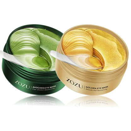 Collagen Eye Patches for Dark Circles & Puffiness – Avocado 24K Gold Hyaluronic Acid Eye Mask (60/120pcs)