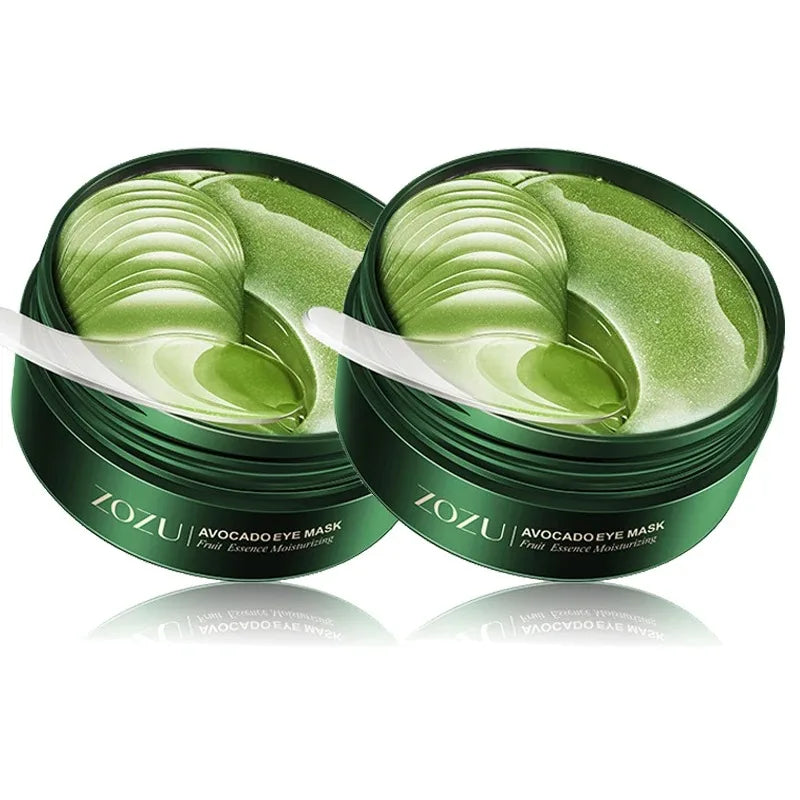 Collagen Eye Patches for Dark Circles & Puffiness – Avocado 24K Gold Hyaluronic Acid Eye Mask (60/120pcs)
