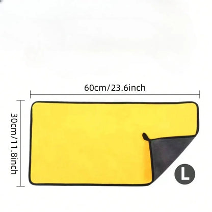 1/2/3/6/10pcs 30X60cm Microfiber Car Cleaning Towels Soft Quick Drying high absorbency paint safe