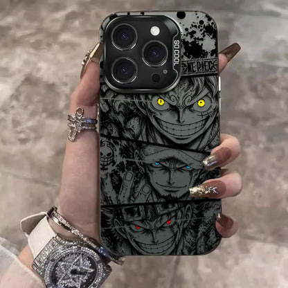One Piece Phone Case – Luffy Law Ace Sabo Kid Anime iPhone Case | Hard PC Drop Protection Cover for iPhone 7 8 X XR 11 12 13 14 15 16 17 Pro Max Plus Air SE