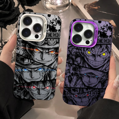 One Piece Phone Case – Luffy Law Ace Sabo Kid Anime iPhone Case | Hard PC Drop Protection Cover for iPhone 7 8 X XR 11 12 13 14 15 16 17 Pro Max Plus Air SE