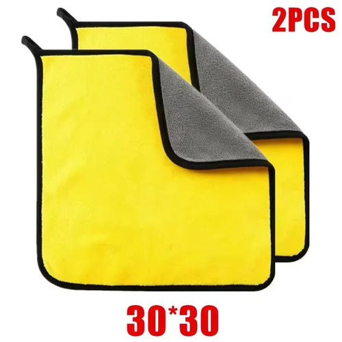 1/2/3/6/10pcs 30X60cm Microfiber Car Cleaning Towels Soft Quick Drying high absorbency paint safe
