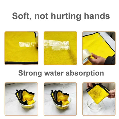 1/2/3/6/10pcs 30X60cm Microfiber Car Cleaning Towels Soft Quick Drying