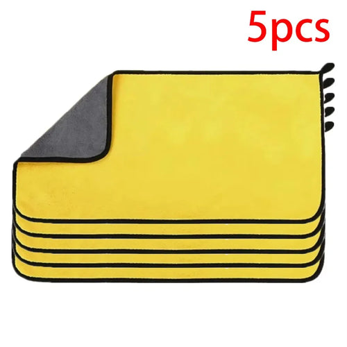 1/2/3/6/10pcs 30X60cm Microfiber Car Cleaning Towels Soft Quick Drying high absorbency paint safe