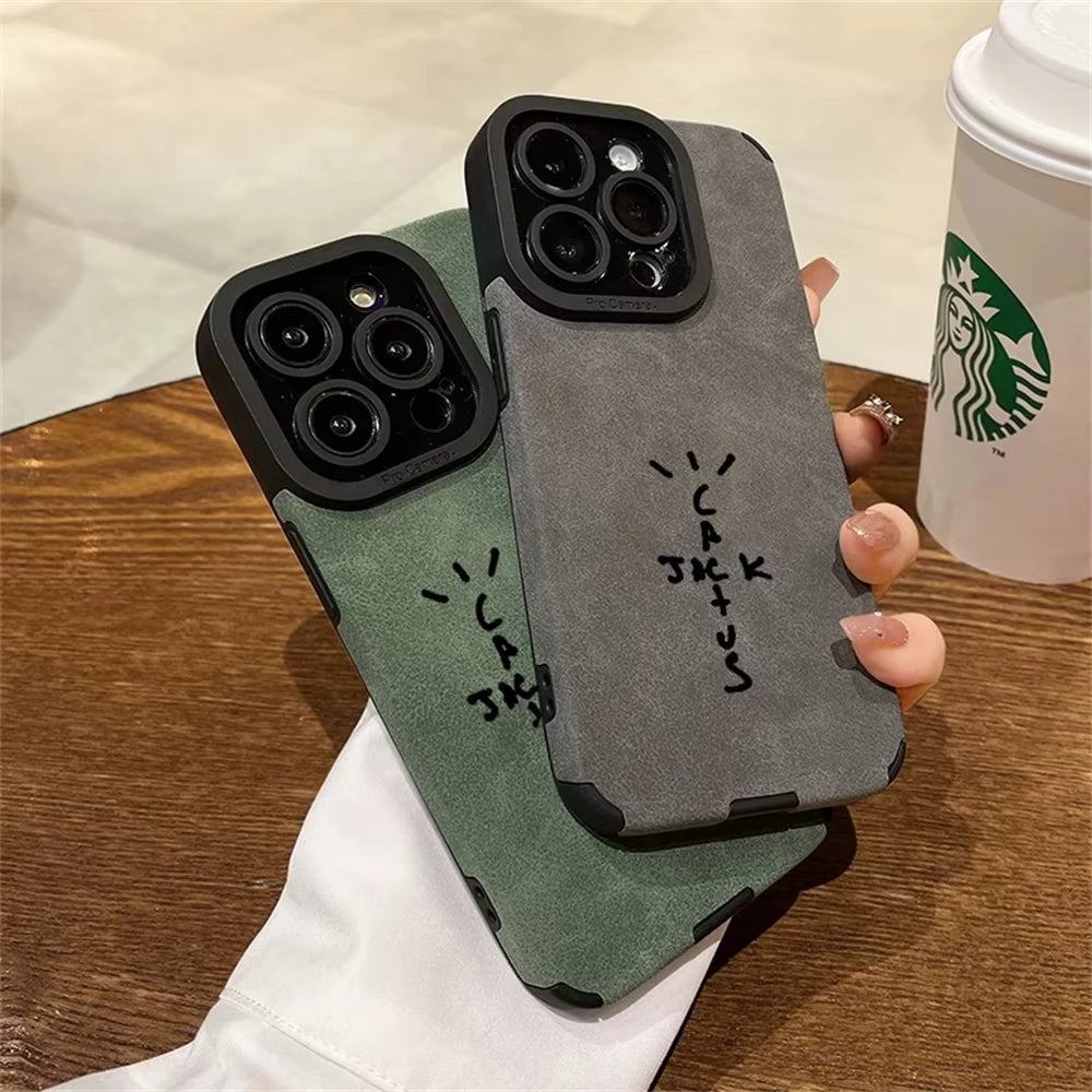 Leather Flip Phone Case for iPhone 16 15 14 13 12 11 Pro Max Plus XR XS X | PU Leather Wallet Case Streetwear Fashion Full Coverage Cover