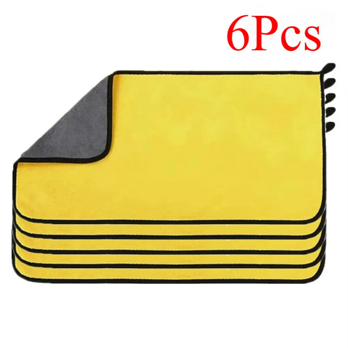 1/2/3/6/10pcs 30X60cm Microfiber Car Cleaning Towels Soft Quick Drying