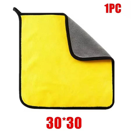 1/2/3/6/10pcs 30X60cm Microfiber Car Cleaning Towels Soft Quick Drying