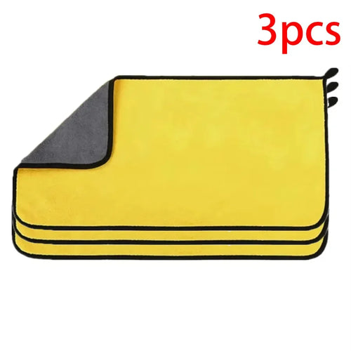 1/2/3/6/10pcs 30X60cm Microfiber Car Cleaning Towels Soft Quick Drying high absorbency paint safe