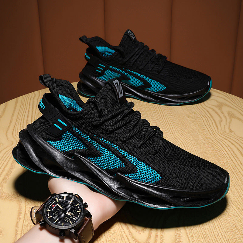 Elegant Ventilated Athletic Footwear for Men