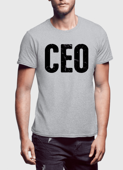 CEO Graphic T-Shirt – Men's Short Sleeve Cotton Entrepreneur Tee