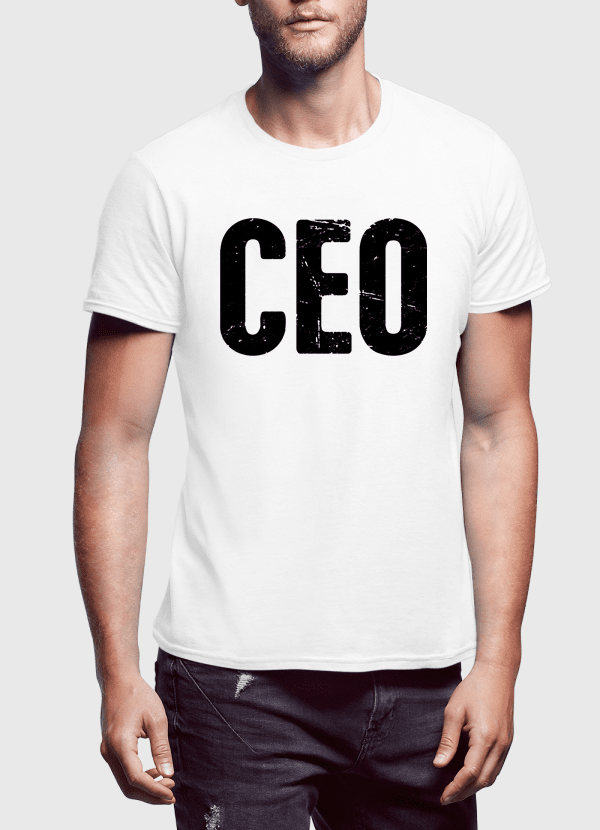 CEO Graphic T-Shirt – Men's Short Sleeve Cotton Entrepreneur Tee