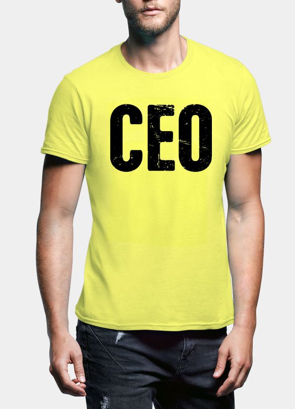 CEO Graphic T-Shirt – Men's Short Sleeve Cotton Entrepreneur Tee