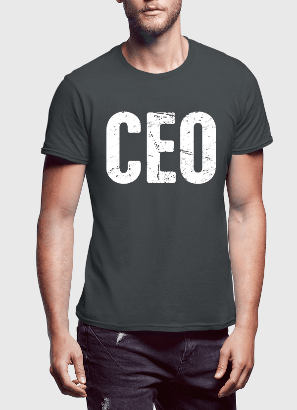 CEO Graphic T-Shirt – Men's Short Sleeve Cotton Entrepreneur Tee