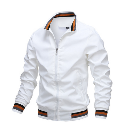 Men's Slim Fit Bomber Jacket | Lightweight Windproof Casual Jacket for Men
