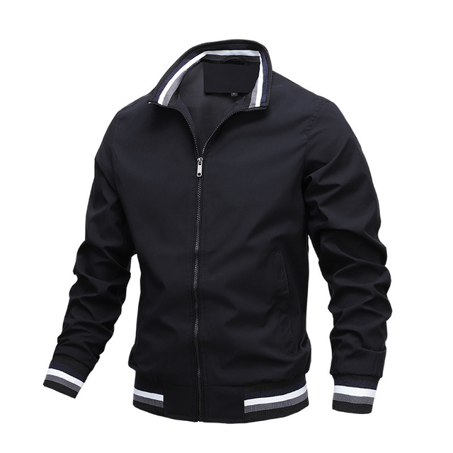 Men's Slim Fit Bomber Jacket | Lightweight Windproof Casual Jacket for Men