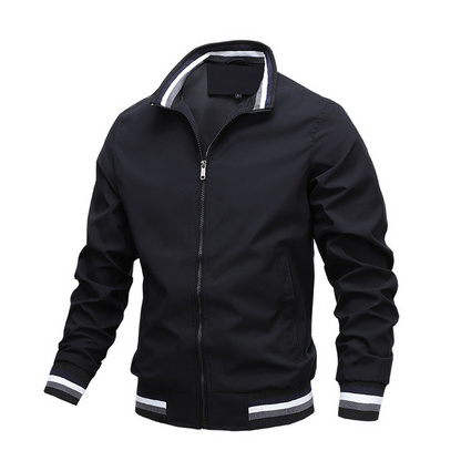 Men's Slim Fit Bomber Jacket | Lightweight Windproof Casual Jacket for Men