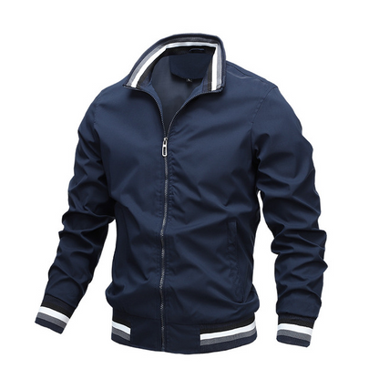 Men's Slim Fit Bomber Jacket | Lightweight Windproof Casual Jacket for Men