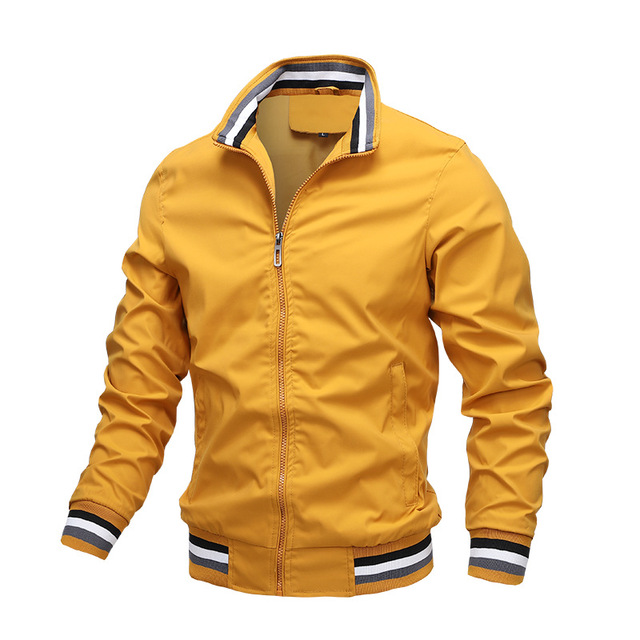Men's Slim Fit Bomber Jacket | Lightweight Windproof Casual Jacket for Men