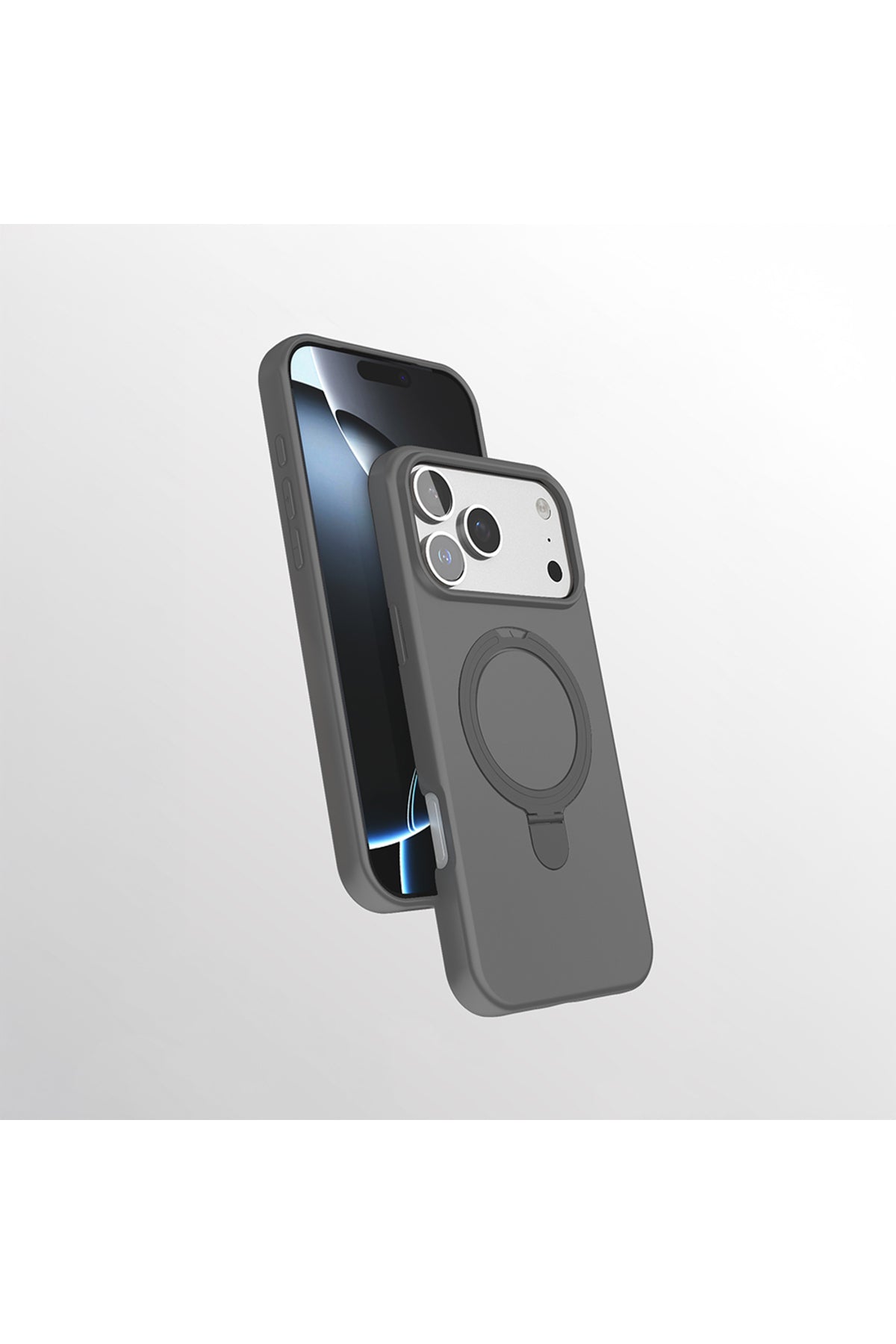 iPhone 17 Pro Max Case Magnetic Charging Ring Stand - Samara Cover