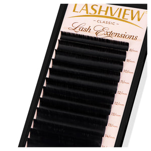 LASH VIEW Elite Professional 0.03 D Curl Mixed Eyelash Extension Trays volume  soft  quick  professional  long-lasting  eyelash  extensions  d-curl