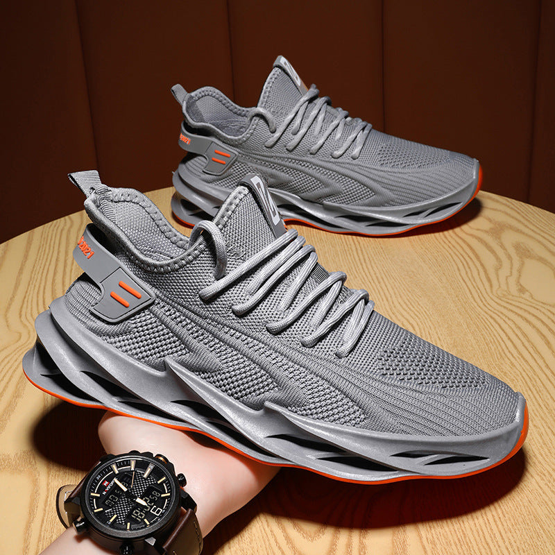 Elegant Ventilated Athletic Footwear for Men
