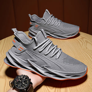 Elegant Ventilated Athletic Footwear for Men