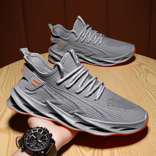 Elegant Ventilated Athletic Footwear for Men